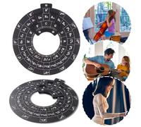 Cercle des cinqui?mes roues pour guitare, outil de m?lodie en bois, musical pour musiciens, accessoires