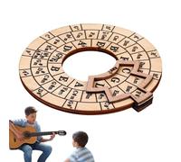 Cercle Des Cinquièmes Roue Guitare - Disque De Théorie Musicale Pour Guitare Cercle Des Cinquièmes | Roue D'accords De Musique De Guitare, Roue D'outils De Mélodie En Bois Pour Débutants En Musique