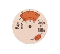 Cercle des cinquièmes roue, outil de mélodie de roue d'accord en bois