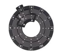 Cercle Des Quintes Roue D'accords De Guitare Outil Mélodie En Bois Instrument Musique Et Accessoire Pour Musiciens Outils Luthiers Débutants(Black)