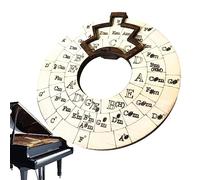 Cercle des quintes roues, mélodie en bois, instruments musique précision et accessoires, outil d'apprentissage la guitare et outil éducatif pour notes, écriture chansons et