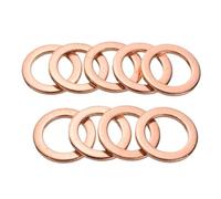 Cercle d'étanchéité en bronze. Rondelles en cuivre for bouchon de vidange d'huile M5 M6 M8 M10 M12 M14 (10/50/100 pièces)(100pcs,M6X10X1mm)