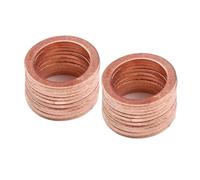 Cercle d'étanchéité en bronze. Rondelles en cuivre M5 à M24, lot de 20 ou 50 pièces(50pcs,M13X18X1mm)