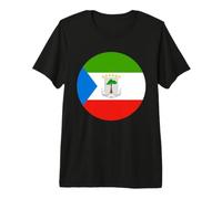 Cercle du Drapeau de la Guinée équatoriale T-Shirt Haut de Gamme