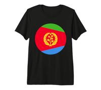 Cercle du Drapeau de l'Érythrée T-Shirt Haut de Gamme