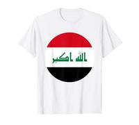 Cercle du Drapeau de l'Irak T-Shirt Graphique avec Valeur
