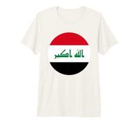 Cercle du Drapeau de l'Irak T-Shirt Haut de Gamme