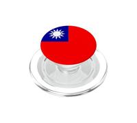Cercle du Drapeau de Taïwan PopSockets PopGrip pour MagSafe