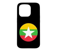 Cercle du Drapeau du Myanmar Coque pour iPhone 15 Pro