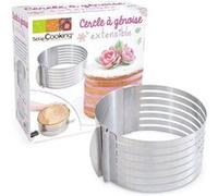 Cercle extensible en inox pour génoise - 16 à 20 cm