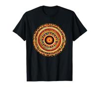 Cercle géométrique sacré Mandala aztèque Solaire T-Shirt