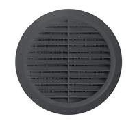 Cercle Grille d'aération Capot réglable de 100 à 150 mm (4 à 15,2 cm) Conduit Graphite (Gris)