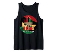 Cercle Happy Kwanzaa Kwanza Noël Africain noël Débardeur