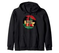 Cercle Happy Kwanzaa Kwanza Noël Africain noël Sweat à Capuche