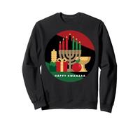 Cercle Happy Kwanzaa Kwanza Noël Africain noël Sweatshirt