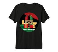 Cercle Happy Kwanzaa Kwanza Noël Africain noël T-Shirt Haut de Gamme