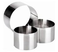 Cercle inox clasica ,8 x 6 cm