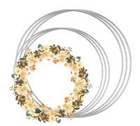 Cercle Metal, 12 Pièces Attrape Reve Le Cercle de Fer Decoration Mariage 10/15/20 cm pour Capteurs de Rêves, Mariage,Tenture Murale, Art Floral