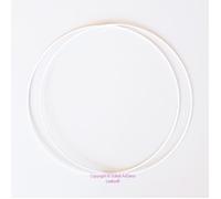 Cercle métallique - LEALOO - Lot de 2 - Diam. 45 cm - Blanc - Pour abat-jour et mobiles