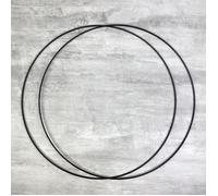 Cercle métallique - LEALOO - Noir - Diam. 40 cm - Lot de 2 - Utilisation intérieure