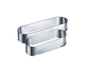 Cercle Moule ovale inox extensible 27 à 40 cm Westmark