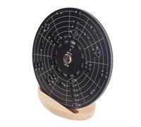 Cercle Of Fifths Wheel Melody Tool avec Sac de Stockage de Support de Support, Aluminium Alloy Fifth Degree Circle pour Les Débutants Musiciens Music Theory Théonnaire Outil