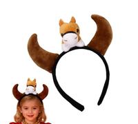 Cercle pour poils d'animaux - Peluche 24 x 20 cm, bandeau pour cosplay, doux confort | coupe légère, coiffe en peluche, accessoire pour costumes de fête pour festivals, fêtes à thème, carnaval,