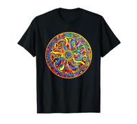 Cercle sacré coloré Celtique Mandala Soleil Noeud T-Shirt