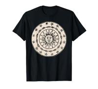 Cercle Soleil Vintage Symbole Païen Sorcière Ésotérisme T-Shirt
