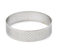 Cercles à tarte - PATISSE - 10 cm - Acier inox - Perforés - Lot de 4