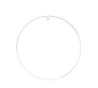 Cercles acryliques de 2mm d'épaisseur avec trou, disques acryliques vierges de diamètre 7CM 8CM, feuille acrylique transparente fine 5 pièces(7cm)