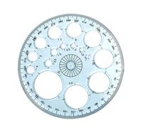 Cercles caractéristiques - Tracer de cercle acrylique avec différents diamètres, outil de caractères pour la géométrie | Modèle rond pour étudiants, architectes, projets de conception, leçons