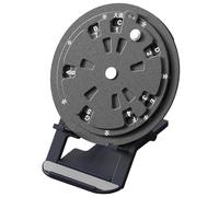 Cercles compacts de quintes Outil de guitare Roue d ' accords en alliage d ' aluminium Texture métallique Convient pour une étude facile de la théorie musicale Roue de tableau d ' accords de guitare