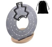 Cercles de cinquième roue de guitare - Disque de théorie musicale en d'aluminium 12 x 0,2 cm avec support, outil de référence d'accords | Système de pratique d'apprentissage dess
