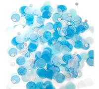 Cercles De Confettis Ronds En Papier De Soie,Points De Confettis En Papier Pour La Décoration De Boîtes Cadeaux De Mariage Et D'anniversaire(2,5cm,Bleus)