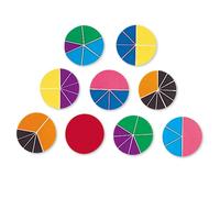 Cercles De Fractions Deluxe En Mousse Souple Aux Couleurs De L'arc-En-Ciel De Learning Resources