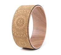 Cercles de yoga en bois tendre, fabriqués par des professionnels du Pilates for la musculation, l'entraînement abdominaux, salle sport et à domicile(White)