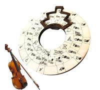 Cercles des quintes | Outil de mélodie en bois | Outil rond en bois pour accords de mélodie | Roue en bois et outil éducatif musical | Roue d'accords pour auteurs-compositeurs | Enseignants et