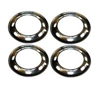 Cercles enjoliveurs en aluminium poli pour Volkswagen Coccinelle 72 ->79 - par 4