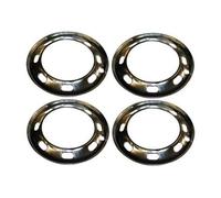 Cercles enjoliveurs pour Volkswagen Coccinelle 49 ->65 - en aluminium poli - par 4