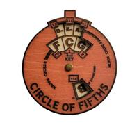 Cercles of Fifths Wheel pour guitare basse, roue d'accords en bois, accessoire d'accordage de musique pour piano, violon, débutants, professionnels, adolescents et jeunes compositeurs