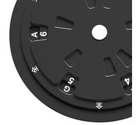 Cercles portables de quinzièmes roue aide à l'apprentissage de la guitare en alliage d'aluminium texture adaptée pour la pratique de la théorie musicale outil d'éducation musicale