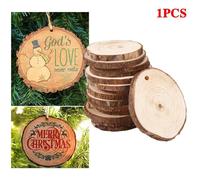 Cercles Ronds En Bois De Pin Naturel Inachevé, 5-6cm D'épaisseur, 1 Pièce, Bricolage De Tranches D'arbre De Mariage, Disques D'écorce, Artisanat De Fête Avec Peintures Q2e4