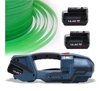 Cercleuse Électrique, Avec Outil De Cerclage Alimenté Par Batterie 2 * 4000 Mah, Machine De Cerclage À Fusion À Chaud Portative V2/V3, Machine De Cerclage De Sangle Portable Pour Pp/Pet 13-16 Mm V2