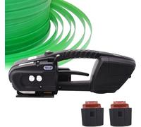 Cercleuse Électrique, Avec Outil De Cerclage Alimenté Par Batterie 2 * 4000 Mah, Machine De Cerclage À Fusion À Chaud Portative V2/V3, Machine De Cerclage De Sangle Portable Pour Pp/Pet 13-16 Mm V3