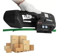 Cercleuse électrique portative, batterie rechargeable 4000 mAh, thermofusible automatique et tendeur réglable for cerclage PP/PET, outil d'emballage portable(2 electric)