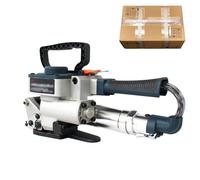 Cercleuse pneumatique portative, outil de cerclage pour emballages en acier, largeur de feuillard 13-19 mm, tension 3500 N, épaisseur de feuillard 0,5-1,5 mm, pour entrepôt