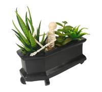 Cercueil de artificielles en Forme de tête de Mort, Grasses artificielles | Petites Grasses artificielles, Squelette dans Le Cercueil, Accessoires de Bureau pour la Maison, la