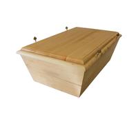 Cercueil Digne en chêne de qualité supérieure pour Animaux de Taille Moyenne, Cercueil pour Chien, Cercueil pour Chat, Cercueil pour Beagle, Caisse funéraire Massive pour Grands Animaux en Bois