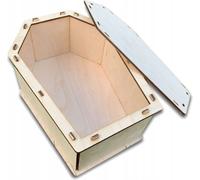 Cercueil pour grands animaux Bois avec fermeture Taille XL 72x53x34 cm 11055